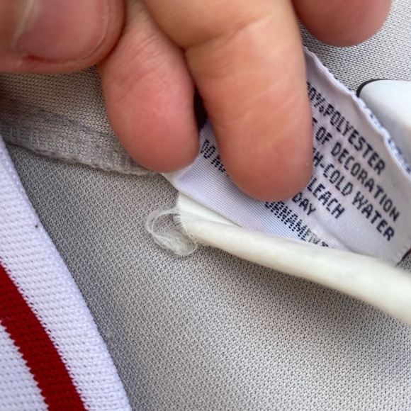 Vintage 1980s Embroidered Cardenales De Lara Venezuelan Baseball Jersey Gray - Picture 8 of 16